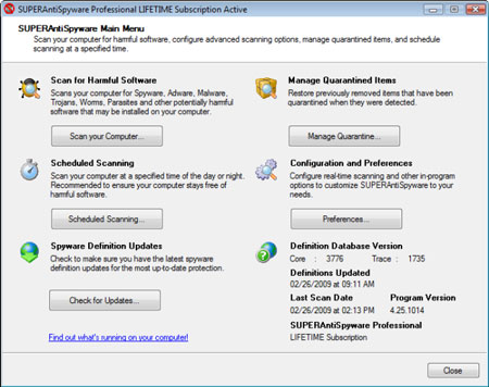 Download SUPERAntiSpyware Pro 10.0.1216 Phần mềm diệt virus chuyên nghiệp