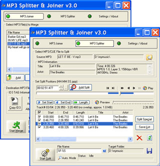 Phần mềm tách và ghép file nhạc MP3 Splitter & Joiner 