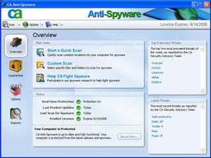 Tải CA Anti-Spyware 2008 1