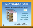 Vidinotes.com - tạo tóm tắt video trực tuyến