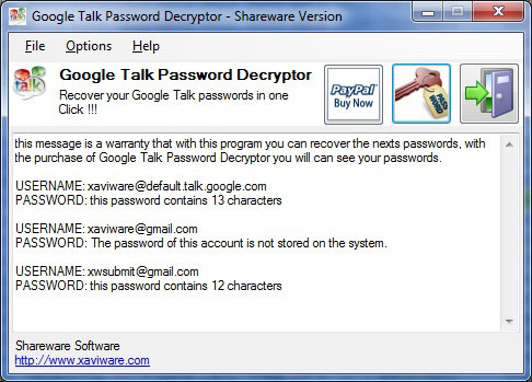 gtalk password finder download