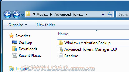 advanced tokens manager windows 10