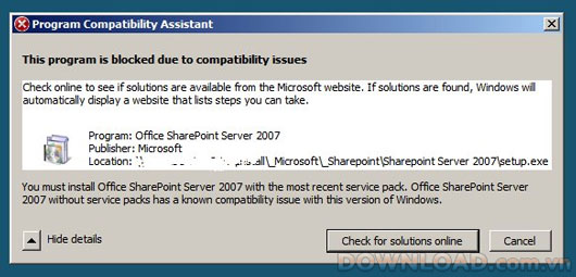 Microsoft Department Compatibility Pack Service Pack 1 Setup