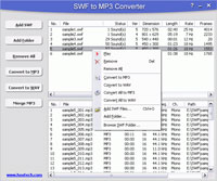  SWF to MP3 Converter 2.4 build 189 Chuyển âm thanh trong file flash sang MP3