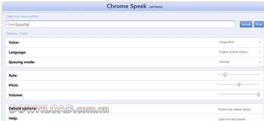 Chrome Speak