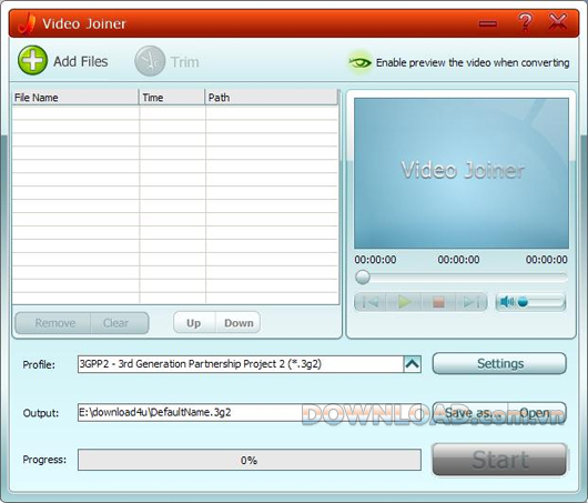 Phần mềm nối video GiliSoft Video Joiner