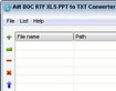 Ailt DOC RTF XLS PPT to TXT Converter