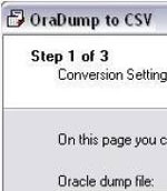  OraDump to CSV  Chuyển đổi file dump Oracle sang CSV