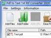 Pdf to Text Txt Rtf Converter 3000