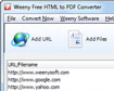 Weeny Free HTML to PDF Converter
