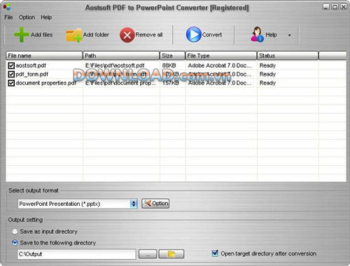 Aostsoft PDF To PowerPoint Converter - Công Cụ Chuyển đổi File PDF Sang ...