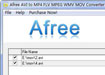 Afree AVI to MP4 FLV MPEG WMV MOV Converter