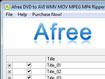 Afree DVD to AVI WMV MOV MPEG MP4 Ripper