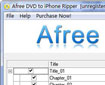 Afree DVD to iPhone Ripper