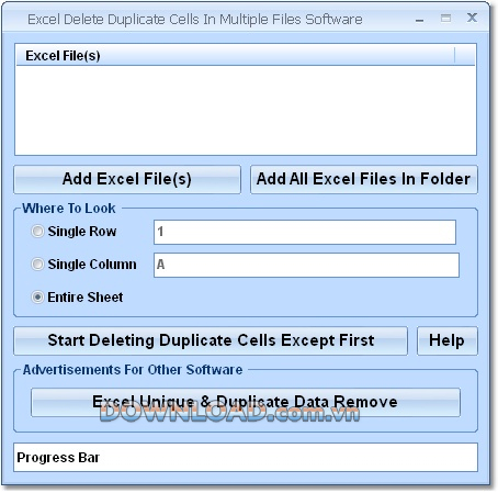 Excel Delete Duplicate Cells In Multiple Files Software