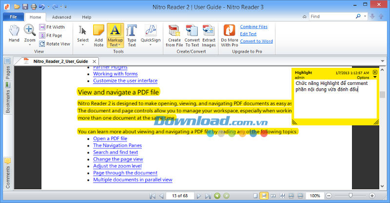 Tải Nitro Reader 5 Trình đọc và xử lý tập tin PDF chuyên nghiệp 2