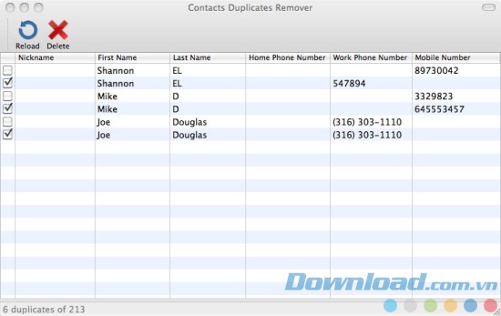Contacts Duplicates Remover