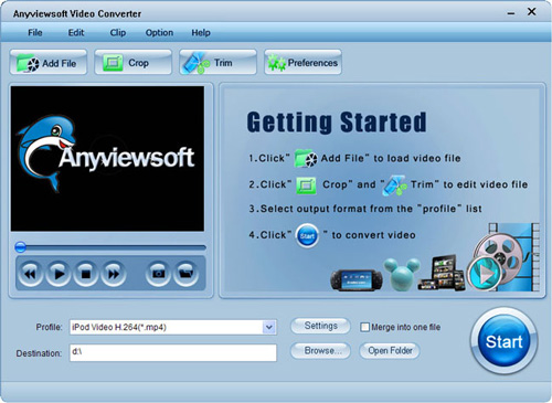Anyviewsoft Free MOV Video Converter