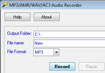 WAV MP3 WMA M4A Audio Recorder