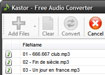 Kastor - Free Audio Converter