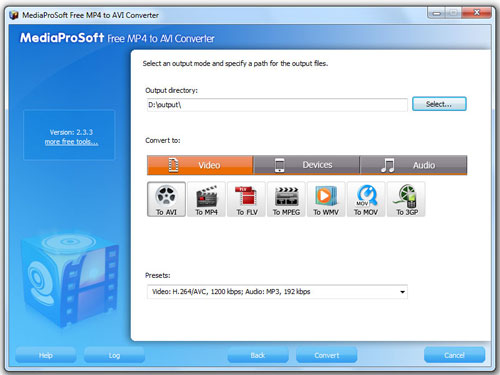 Tải MediaProSoft Free MP4 to AVI Converter Chuyển định dạng MP4 sang AVI 1