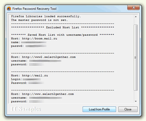 Firefox Password Recovery Tool