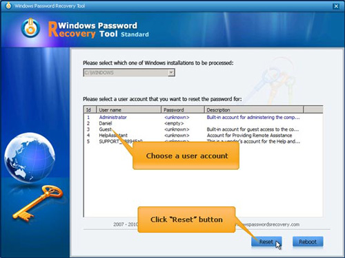 Tải Windows Password Recovery Tool 1