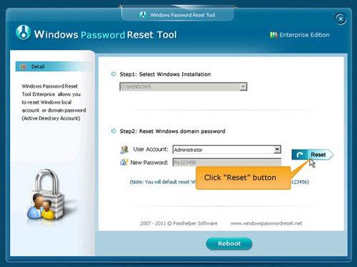 Tải Windows Password Reset Tool Enterprise 66