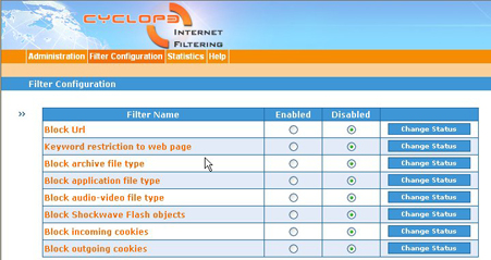 Cyclope Internet Filtering Proxy
