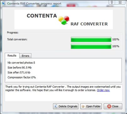 Contenta Raf Converter