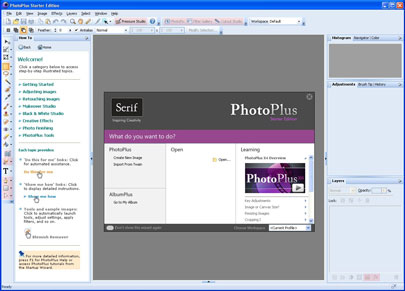 Tải Serif PhotoPlus Starter Edition 1