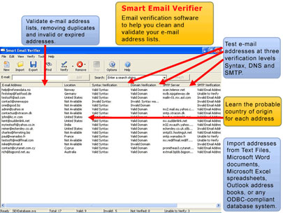 Download Smart Email Verifier 3.51 Phần mềm xác thực email