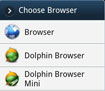 Choose Browser For Android