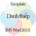  Bộ mẫu Danh thiếp đẹp Template Danh thiếp cho Word và PowerPoint