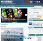  MosaicMusic  Mẫu template cho blog chủ đề ca nhạc