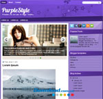  PurpleStyle  Mẫu template cho blog chủ đề cá nhân