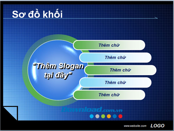 Mẫu Template Sơ đồ Khối Template Mẫu Powerpoint Dạng Sơ đồ Khối