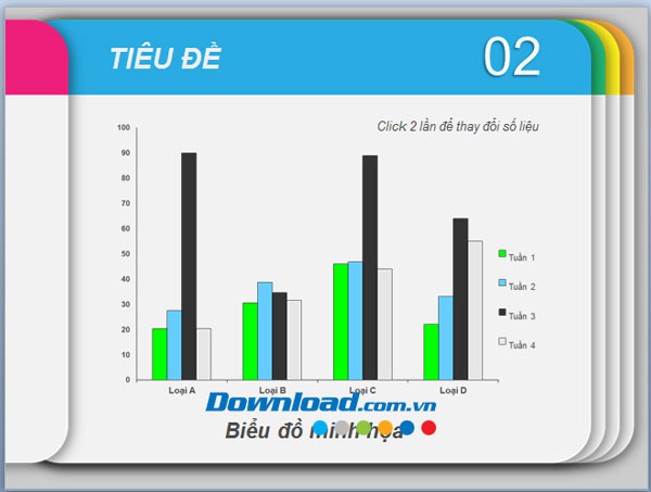 Mẫu nền trình chiếu đầy màu sắc