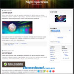  Night Spectrum  Mẫu blog miễn phí cho blogger