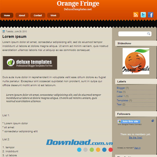 Orange Fringe