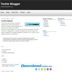  Techie Blogger  Mẫu blog miễn phí cho blogger