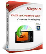 iOrgSoft DVD to Creative Zen Converter