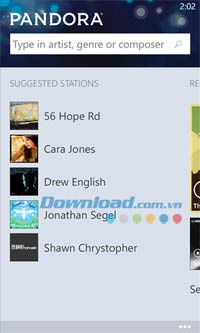 Pandora for Windows Phone