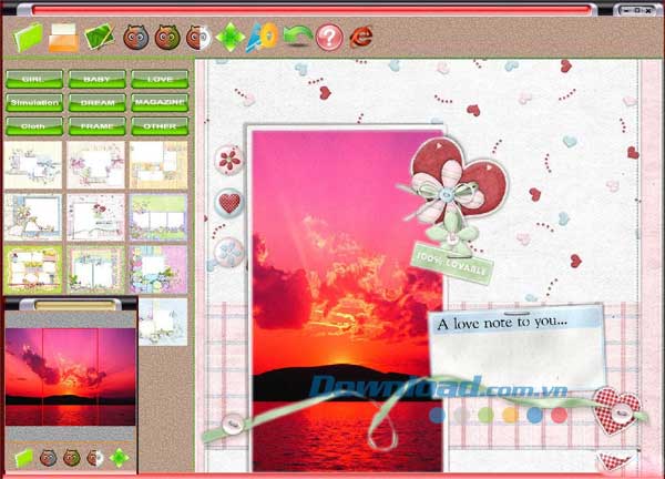 PhotoShine   4.9 Lồng ghép ảnh nghệ thuật
