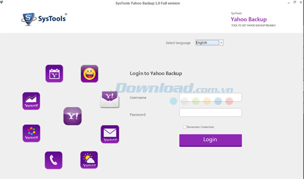 SysTools Yahoo Backup