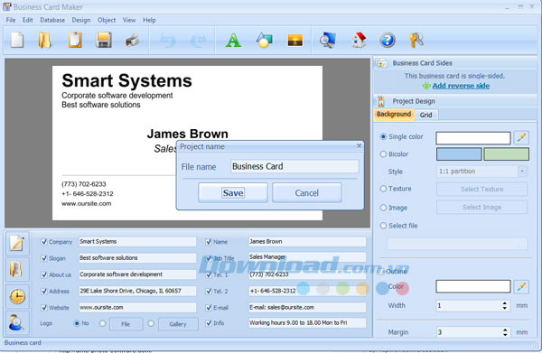 Tải Business Card Maker 9.15 Phần mềm thiết kế danh thiếp độc đáo 4