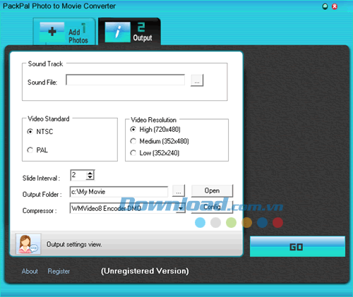 PackPal Photo to Movie Converter