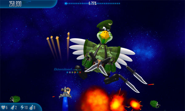 Chicken Invaders 5: Cluck of the Dark Side   Demo Game bắn gà miễn phí