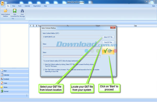 download stellar ost to pst converter 5.0