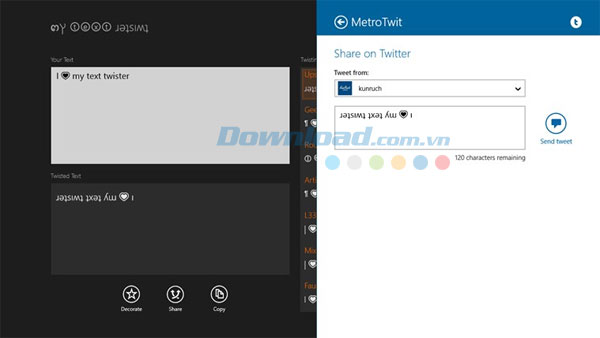 Tải MyTextTwister cho Windows 8 1.3 Tin nhắn xếp hình dễ thương cho Windows 8 46